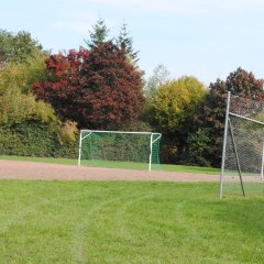 FußballFeld mit Toren