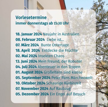 Flyer Vorlesetermine